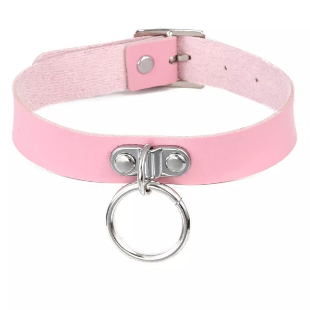 NWOT  Pink O Ring Choker Collar
